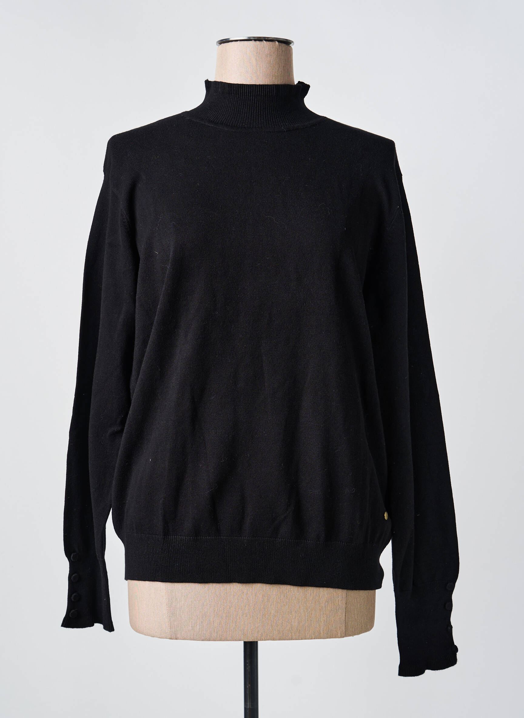 Pull manches longues noir femme | Bréal