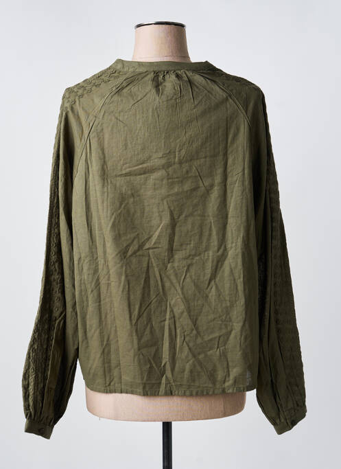 Blouse col rond manches longues vert B.YOUNG femme