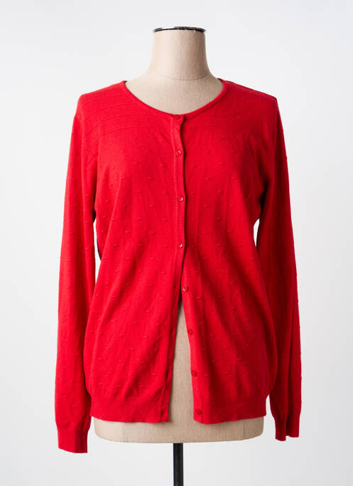 Gilet manches longues rouge JULIE GUERLANDE femme