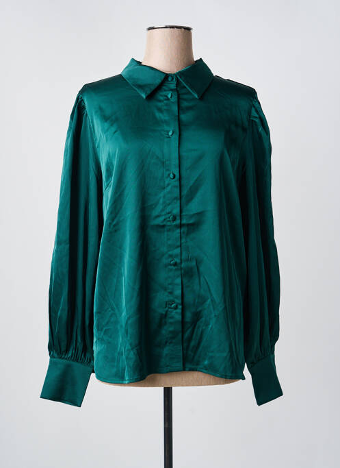 Chemisier coupe droite manches longues vert B.YOUNG femme