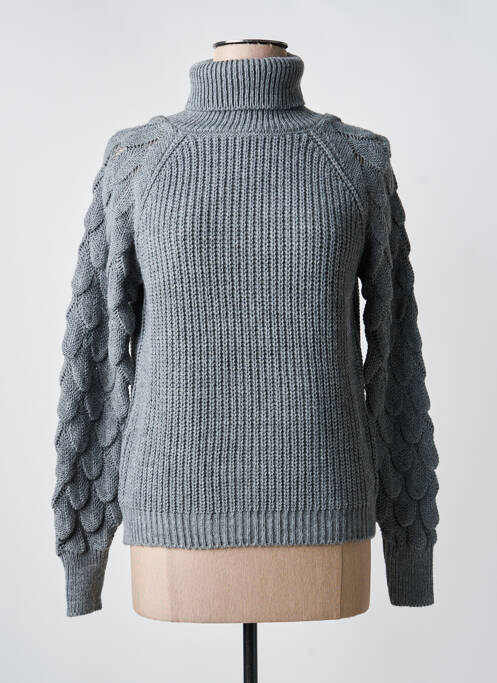 Pull col roulé gris MERI & ESCA femme