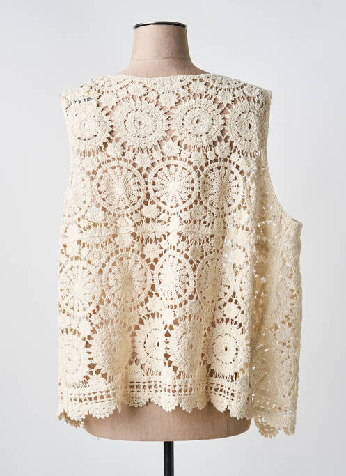 Gilet sans manche beige C'EST BEAU LA VIE femme