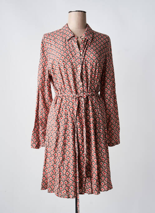 Robe mi-longue rouge C'EST BEAU LA VIE femme