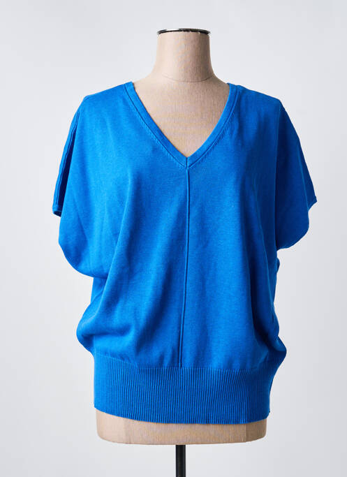 Top manches courtes manches courtes bleu MARBLE femme