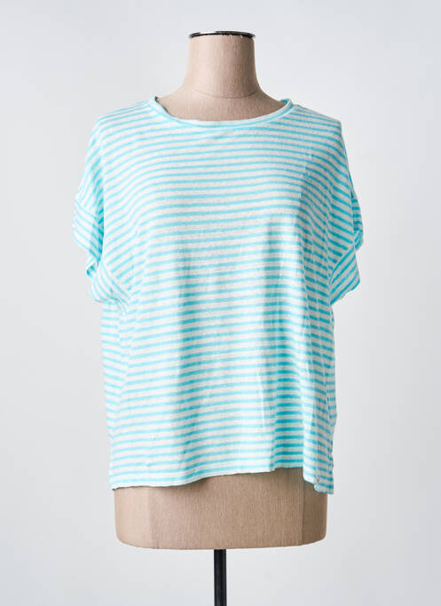 T-shirt coupe droite manches courtes bleu MAT DE MISAINE femme