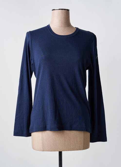 T-shirt coupe cintrée manches longues bleu SAINT JAMES femme