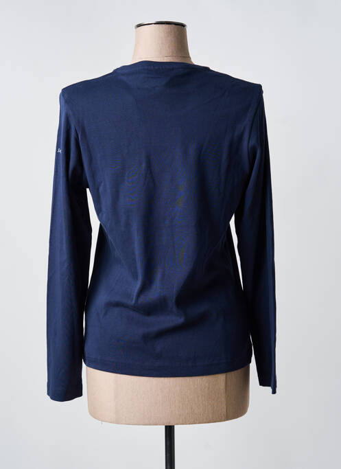 T-shirt coupe cintrée manches longues bleu SAINT JAMES femme