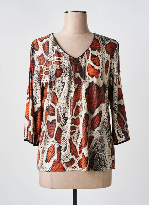 T-shirt marron JULIE GUERLANDE femme