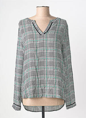 Blouse poignets boutonnés avec fente manches longues noir STREET ONE femme