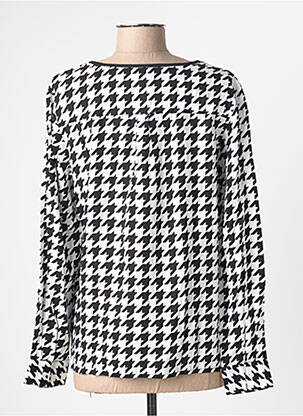Blouse col rond manches longues noir STREET ONE femme