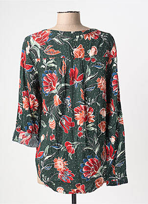 Blouse imprimé fleurs manches longues vert STREET ONE femme