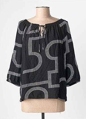 Blouse imprimé fantaisie manches 3/4 noir STREET ONE femme