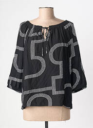 Blouse imprimé fantaisie manches 3/4 noir STREET ONE femme