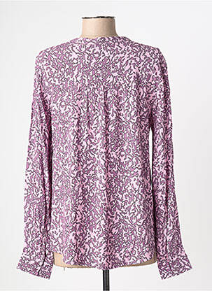 Blouse imprimé fantaisie manches longues violet B.YOUNG femme