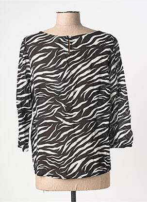 Blouse légère et transparente manches 3/4 noir STREET ONE femme