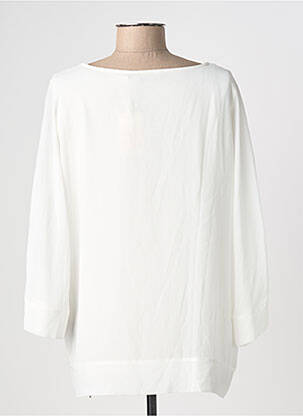 Blouse légère et transparente manches 3/4 beige GEISHA femme