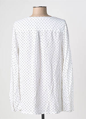Blouse poignets boutonnés avec fente manches longues blanc CECIL femme