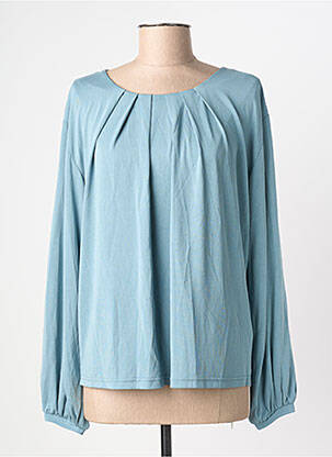 Blouse col rond manches longues bleu B.YOUNG femme