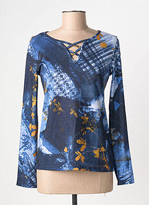 T-shirt manches longues manches longues bleu DIANE LAURY femme