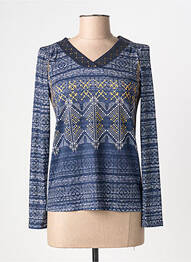T-shirt manches longues manches longues bleu DIANE LAURY femme