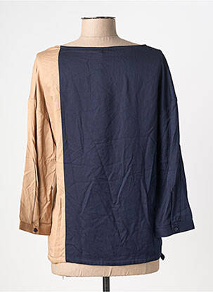 Blouse fermeture boutonnée au dos manches 3/4 bleu STREET ONE femme