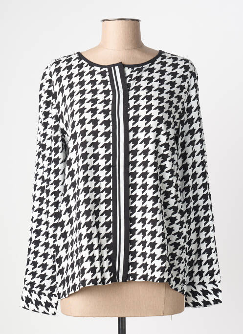 Blouse col rond manches longues noir STREET ONE femme