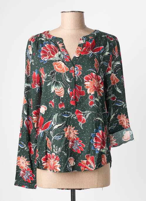 Blouse imprimé fleurs manches longues vert STREET ONE femme