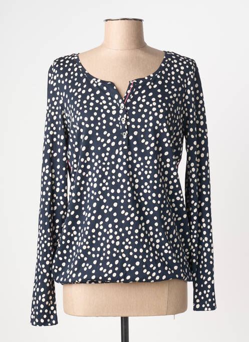 Blouse col rond manches longues bleu CECIL femme
