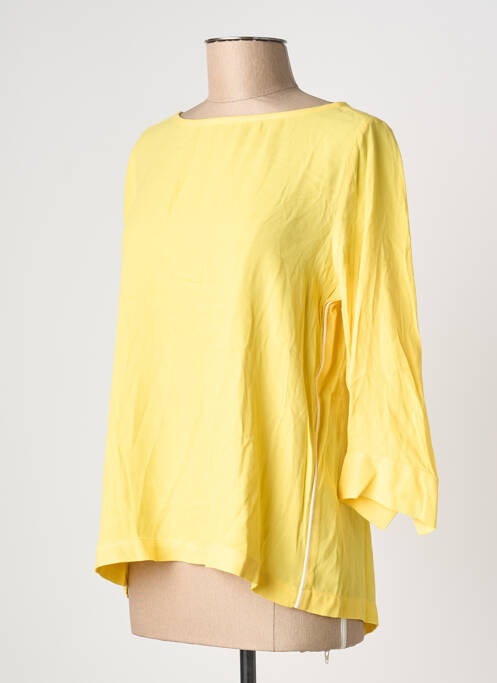 Blouse col rond manches 3/4 jaune STREET ONE femme