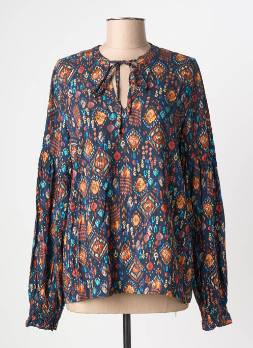 Blouse bleu GEISHA femme