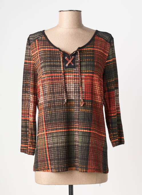 T-shirt orange CHRISTINE LAURE femme