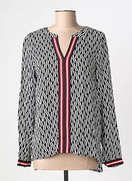 Blouse imprimé fantaisie manches longues noir STREET ONE femme