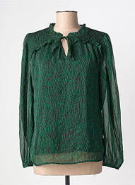 Blouse imprimé fantaisie manches longues vert B.YOUNG femme