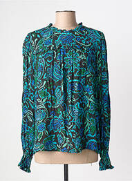 Blouse imprimé fantaisie manches longues bleu TINTA femme