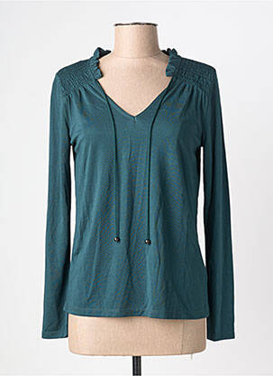Blouse manches longues manches longues vert JULIE GUERLANDE femme