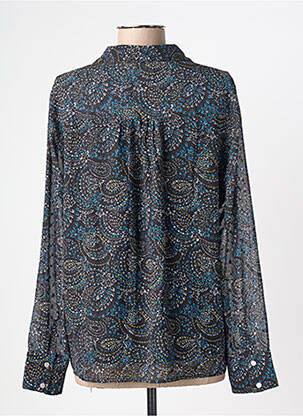 Blouse légère et transparente manches longues noir LA FIANCÉE femme