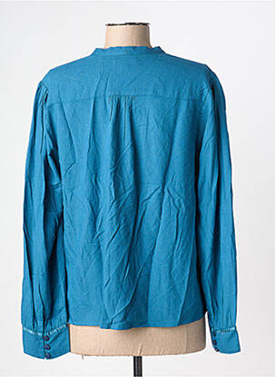 Chemisier coupe droite manches longues bleu clair AGATHE & LOUISE femme