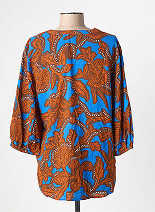 Blouse imprimé fantaisie manches 3/4 marron B.YOUNG femme