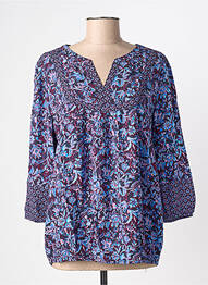 Blouse imprimé fantaisie manches 3/4 bleu CECIL femme