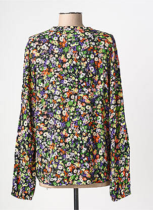 Blouse imprimé fleurs manches longues noir B.YOUNG femme
