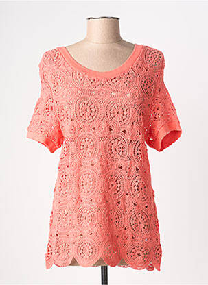 Top manches courtes manches courtes rose C'EST BEAU LA VIE femme