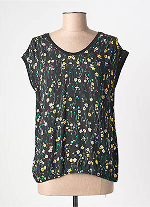 Top imprimé fantaisie manches courtes noir STREET ONE femme