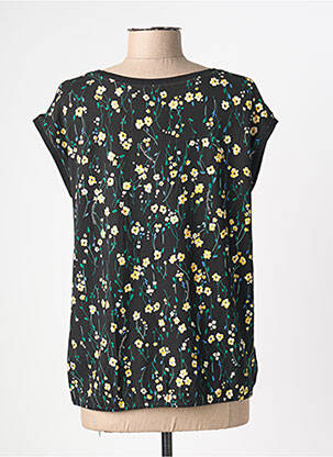 Top imprimé fantaisie manches courtes noir STREET ONE femme