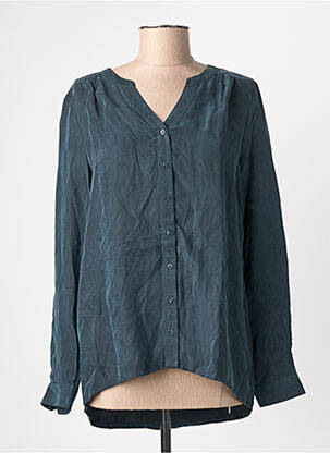 Chemisier coupe fluide manches longues bleu STREET ONE femme