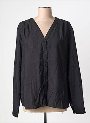 Chemisier coupe droite manches longues noir B.YOUNG femme