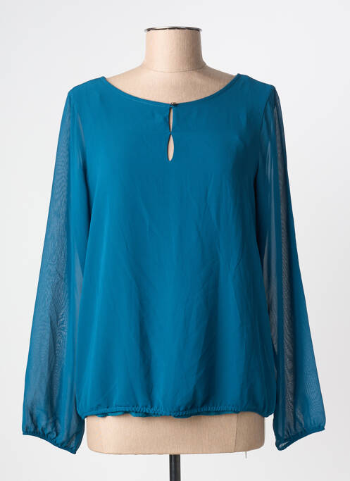 Blouse col rond manches longues bleu S.OLIVER femme