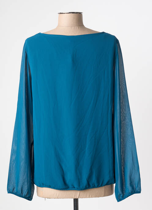 Blouse col rond manches longues bleu S.OLIVER femme
