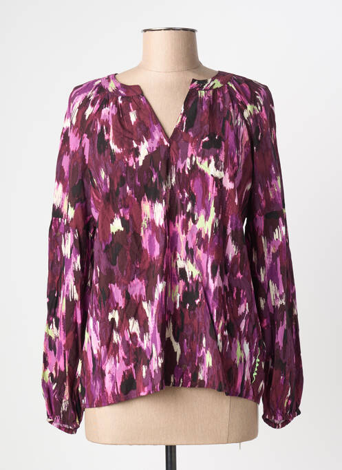 Blouse imprimé fantaisie manches longues violet STREET ONE femme