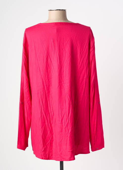 Blouse col rond manches longues rose CECIL femme
