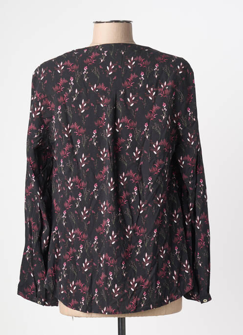 Blouse imprimé fantaisie manches longues noir JULIE GUERLANDE femme